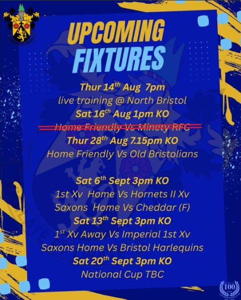 Upcoming Fixtures 2025