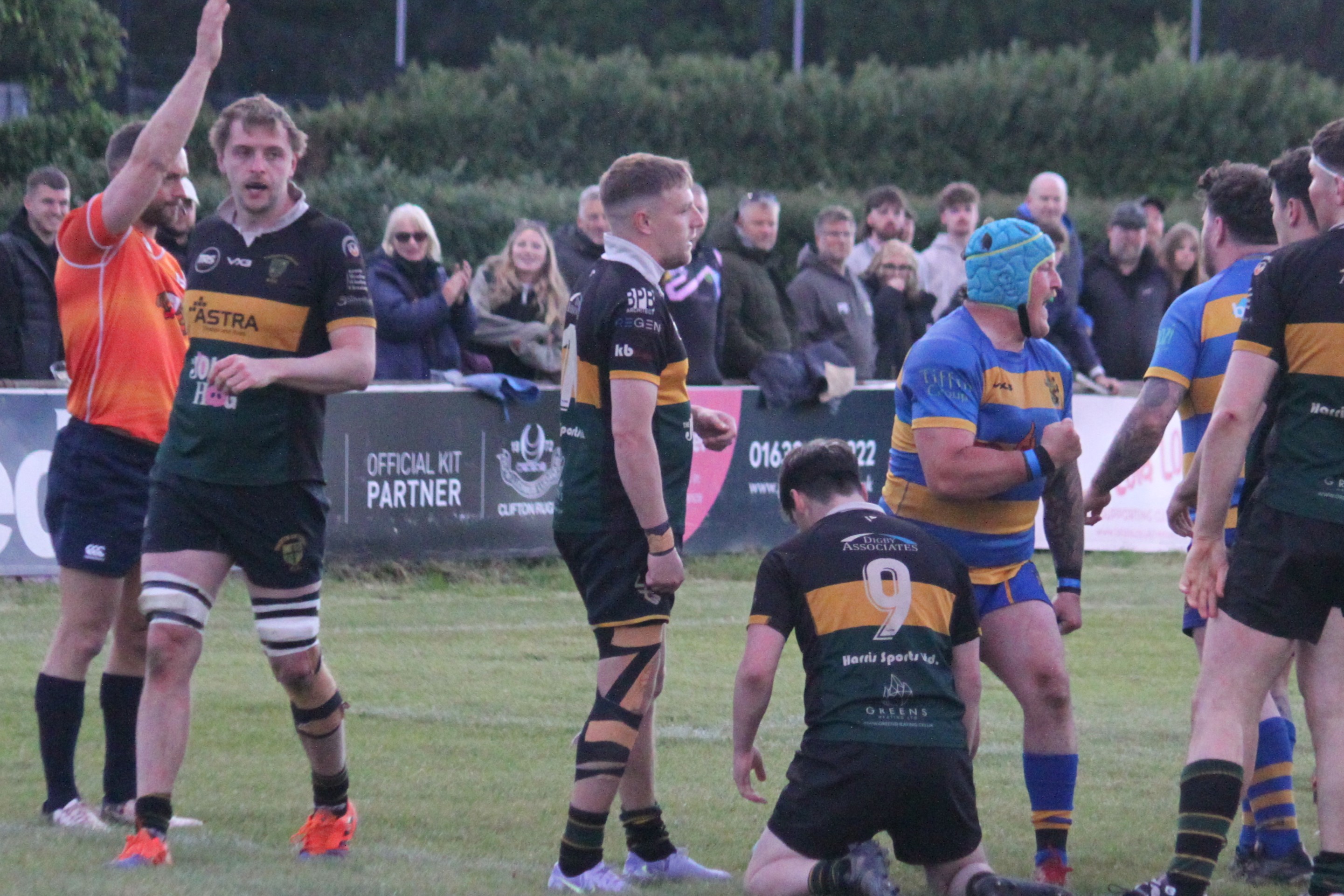 Kevin Weaver: Charlie Tucker scores his hat trick try