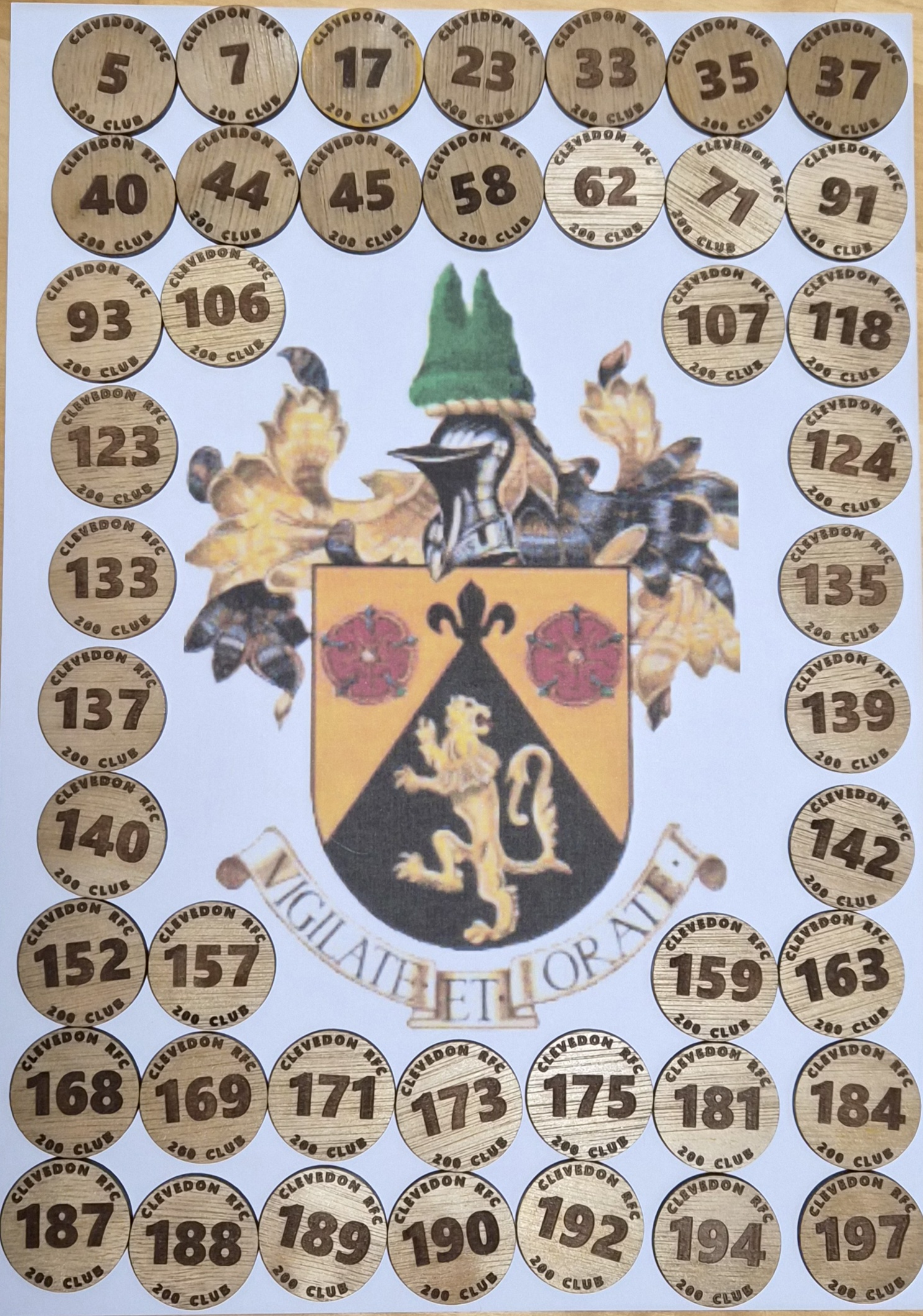 Available 200 Club numbers