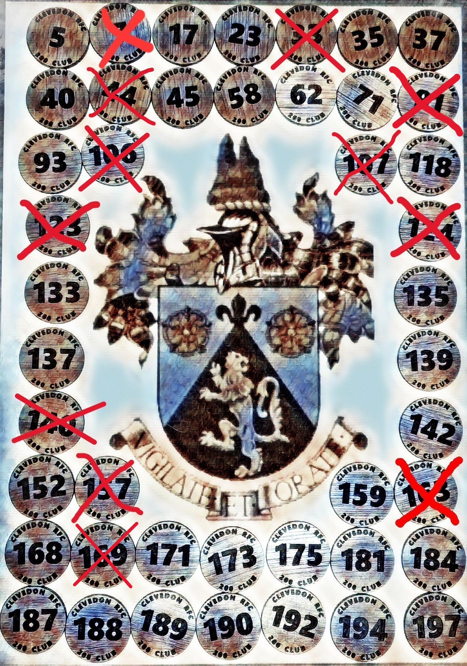 Available 200 Club numbers