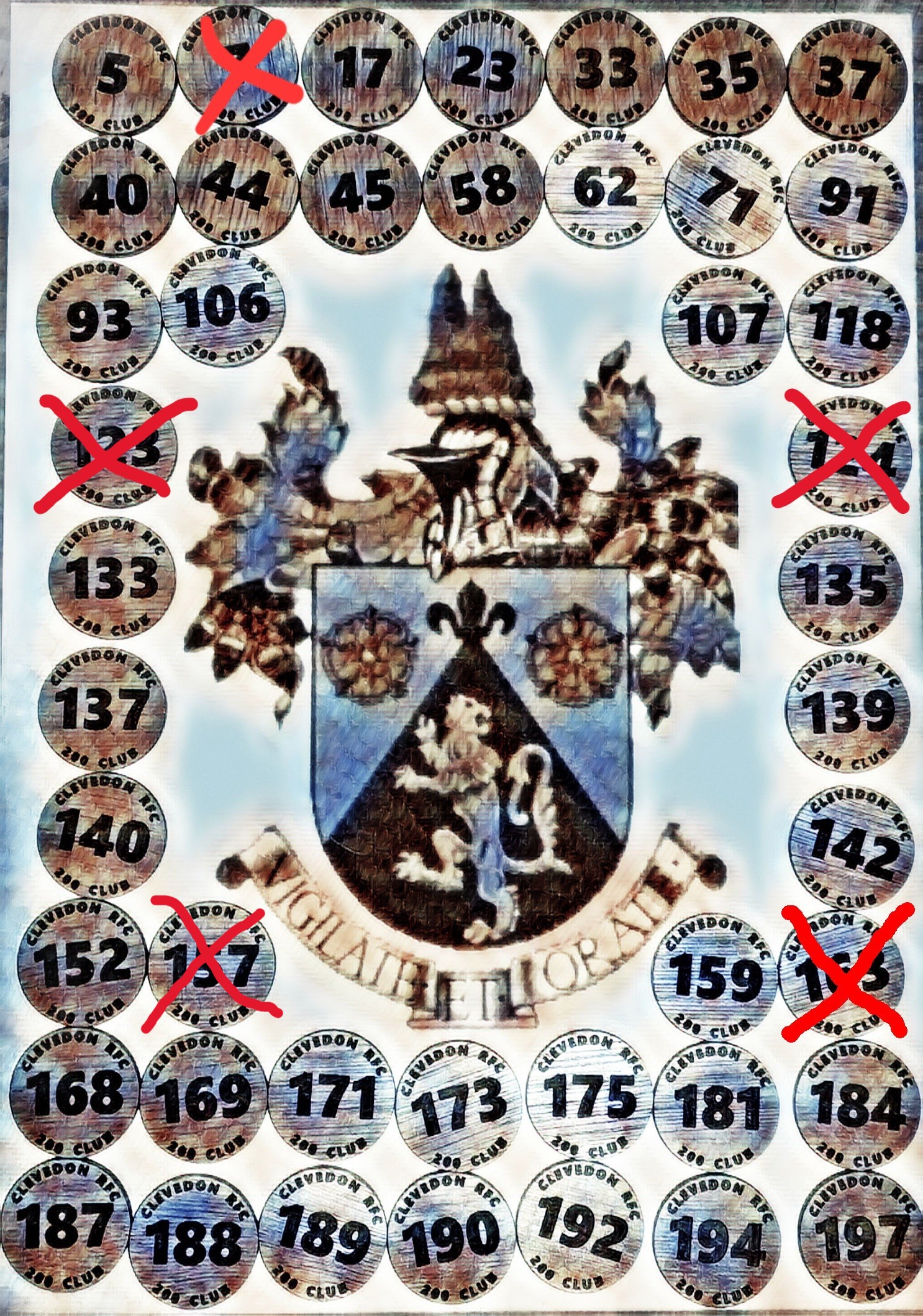 Available 200 Club numbers