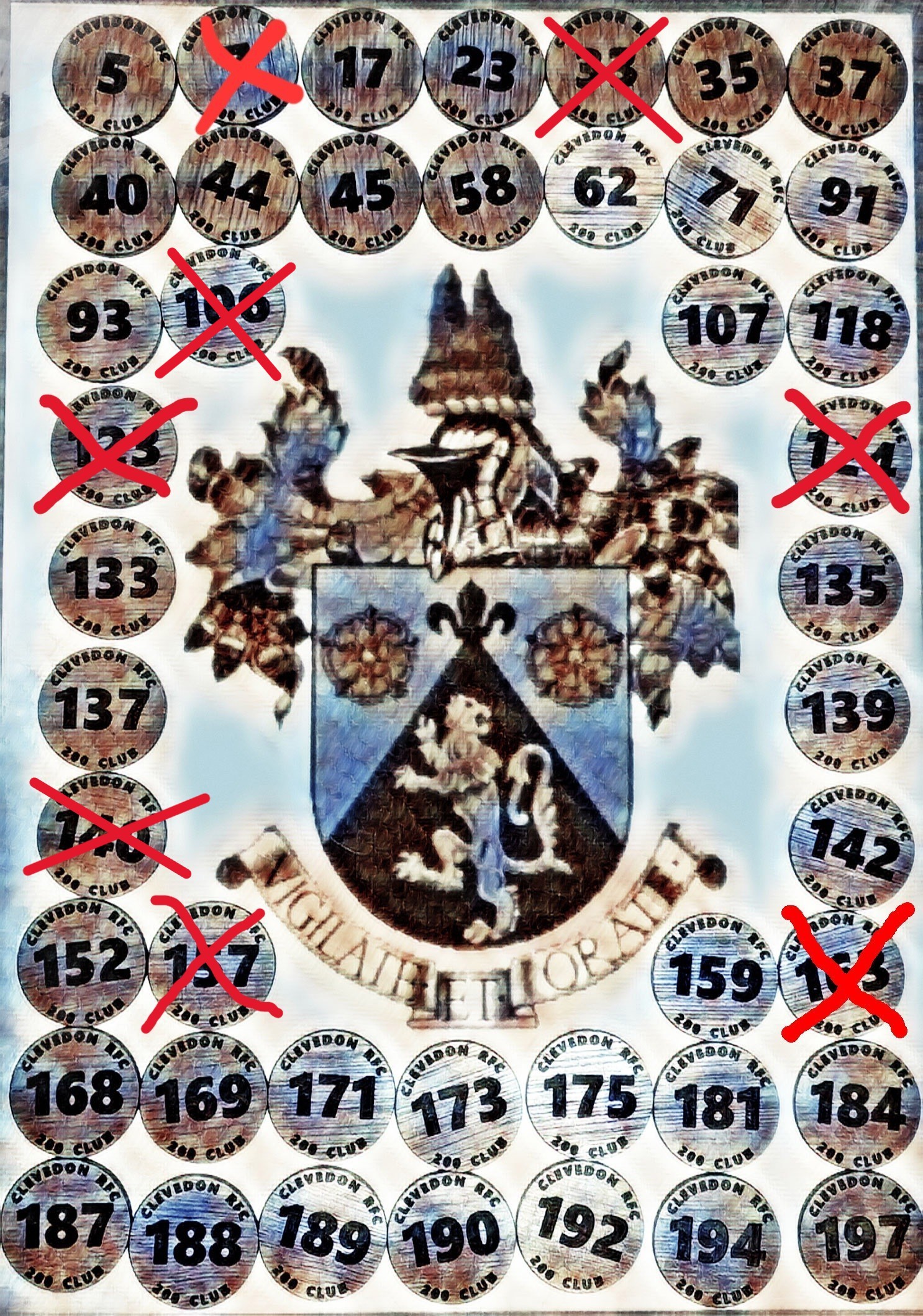 Available 200 Club numbers