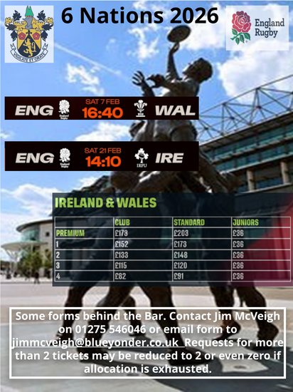 Six Nations 2026 - Tickets Now Available